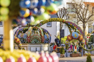 The Easter fountain in Schechingen has around 13, 000 hand-painted eggs. This makes it one of the
