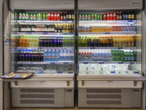Chilled drinks, soda, beer, chiller cabinet, duty free, duty free shop, Thessaloniki Makedonia