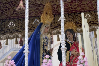 Good Friday procession, Trono, processional altar, Malaga, Spain, Europe