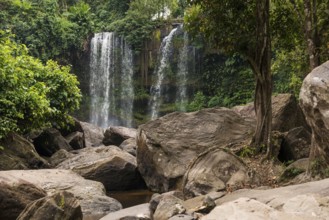 Kulen Waterfall, Phnom Kulen National Park, Siem Reap, Cambodia, Asia