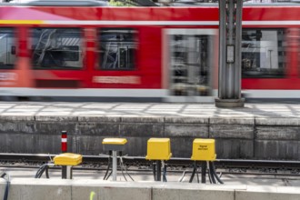 Digitalisation at Deutsche Bahn, in the yellow cable protection and distribution boxes the data