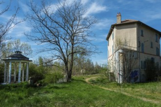 Old thermal establishment. Sainte Marguerite, Saint Maurice es Allier, Puy de Dome, France, Europe