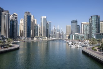 Dubai Marina, neighbourhood in the south of Dubai, United Arab Emirates, Asia