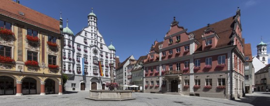 Memmingen Market Place Panorama Germany