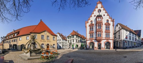 Pfullendorf Market Place Panorama Germany