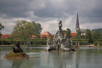 Veitshöchheim Palace Park, former summer residence of the prince bishops of Würzburg,