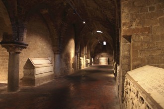 City of Palermo, the Cathedral Maria Santissima Assunta, sarcophagi in the crypt, UNESCO World