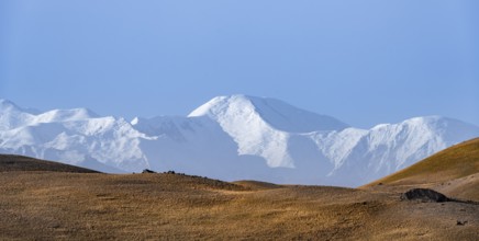 Snow-capped mountains, Pamir Mountains, high mountains, Transalai Range, Alay District, Kyrgyzstan,
