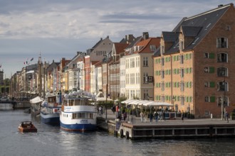Nyhavn, in the Frederiksstaden district, harbour district with over 300-year-old houses, many