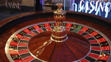 Casino gambling roulette awaiting gamblers and tourist to spend money