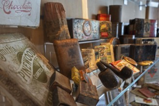 Personal belongings like cigarettes of British and German WW1 soldiers in the Memorial Museum