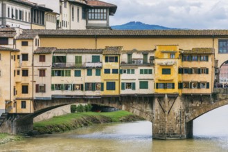 Ponte Vecchio over the river Arno, architecture, historical, history, culture, city trip, tourism,