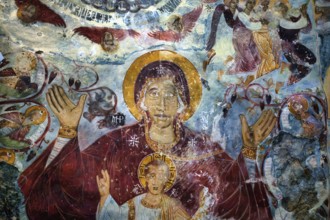 Greek Orthodox Sumela Monastery, Frescoes, Trabzon, Turkey, Asia