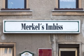 Merkel's Imbiss, Mylau, Reichenbach, Saxony, Germany, Europe