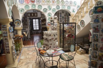 Interior of craft gift shop, village of Arcos de la Frontera, Cadiz province, Spain, Europe