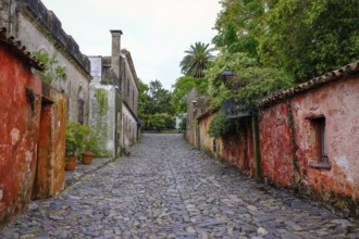 Colonia del Sacramento, Colonia, Uruguay, The calle de los suspiros (alleyway of sighs) is one of