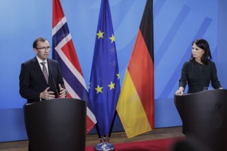 Espen Barth Eide, Minister of Foreign Affairs of the Kingdom of Norway, and Annalena Bärbock