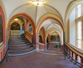 Town hall interior staircase Erfurt Germany