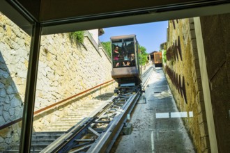 Funicular railway to Castel SanPietro, Verona, Veneto, Italy, Europe
