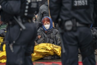 Beginning of the eviction of the Lützerath hamlet, camp of climate activists and squatters, at the
