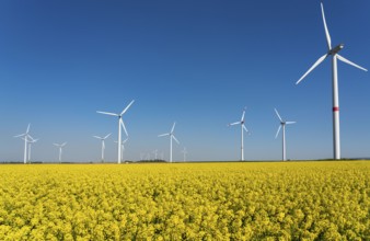 Wind power plants, wind farm, near Lövenich, belongs to the town of Erkelenz, district of