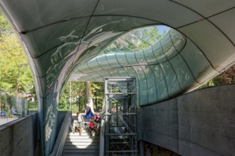 Hungerburgbahn valley station, Innsbrucker Nordkettenbahnen, Innsbruck, Tyrol, Austria, Europe