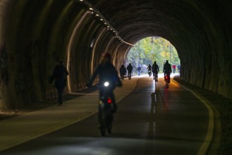The Nordbahntrasse, a cycle path, footpath, on a former 22 KM long railway line, along the