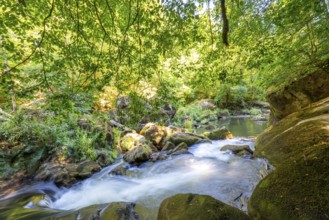 The Irrel Waterfalls, rapids in the lower course of the Prüm between Prümzurlay and Irrel, in the