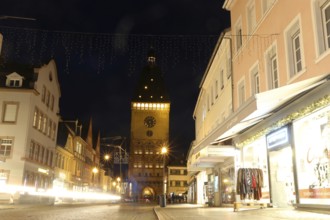 Maximilianstraße and Altpörtel in Speyer, Rhineland-Palatinate