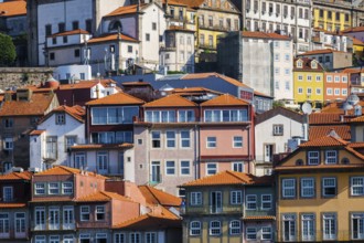 View of Portuguese traditional colorful houses in Porto city, Portugal, Europe