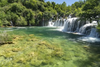 The Skradinski Buk waterfall in Krka National Park, Croatia, Europe