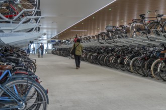 New bicycle car park at Amsterdam Central Station, IJboulevard, space for around 4000 bicycles,