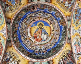 Rila Monastery frescoes, Bulgaria, Europe
