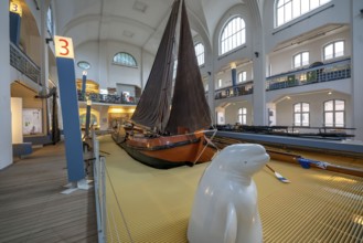 Museum of German Inland Navigation, in the former Ruhrort indoor swimming pool, in Duisburg, cargo