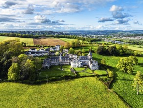 The Priory from a drone, Abbotskerswell Priory, Retirement Village, Abbotskerswell, Newton Abbot,