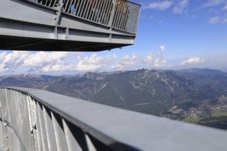 The AlpspiX viewing platform at the Alpspitze mountain station, Garmisch-Partenkirchen