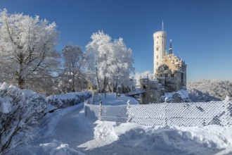 Lichtenstein Castle, Swabian Alb, Baden- Württemberg, Germany, Swabian Alb, Lichtenstein Castle,