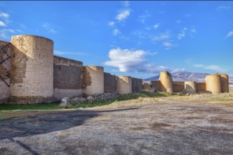 City walls encircling the Ani Archaeological site, Kars, Turkey, Asia