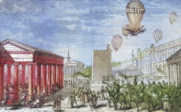 Coronation celebration of Napoleon I in Paris, France, 16 December 1804, Coronation fete of