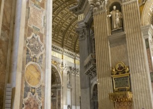 St Peter's Basilica, San Pietro in Vaticano, Basilica of St Peter in the Vatican, Rome, Italy,