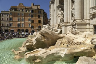 Palazzo Poli, also Palazzo Conti, Trevi Fountain, Fontana di Trevi, Rome, Italy, Europe
