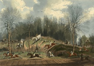 St Albans Grand Steeple Chase on 8 March, 1832, a famous horse race over cross country tracks in