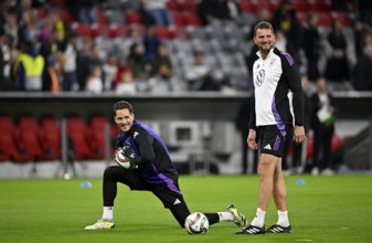 Warm-up, training, goalkeeper Janis Blaswich GER (22) Co-trainer goalkeeping coach Michael Fuchs