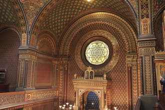 Interior view, Spanish Synagogue in the Josefstadt district of Prague, Czech Republic, Europe