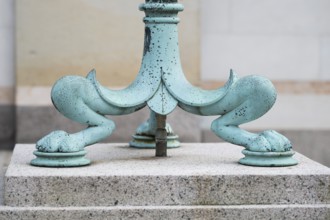 Animal-like feet of a lamp, building detail Hirschsprung Collection or Den Hirschsprungske Samling,