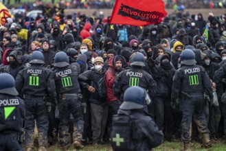 Violent clashes between thousands of demonstrators and the police, after a demonstration against