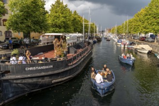 Christianshavns, old district, at the same time very lively and hip neighbourhood, crossed by many