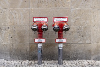 Riser dry. Fire protection at Alexanderplatz in Berlin, Germany, Europe