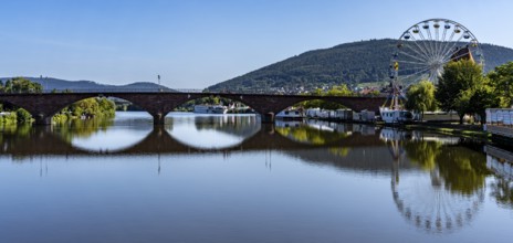Historic Main Bridge in Miltenberg, Lower Franconia, Bavaria, Germany, Europe