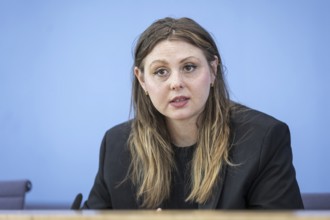Ariel Elbert, board member of Keshet Germany, recorded during a press conference at the Federal